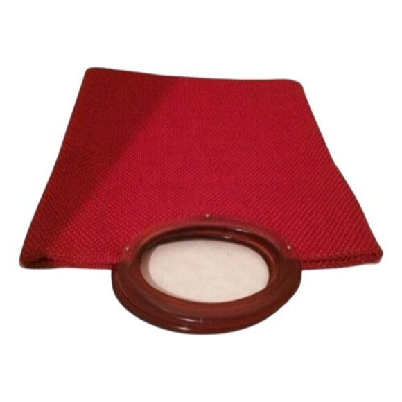 Retro Vintage Purse Tote Red Handbag Bag - Picture 3 of 6